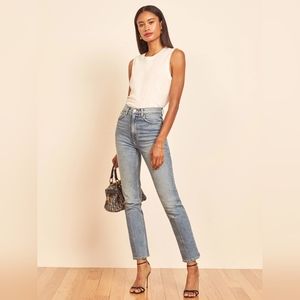 Light Wash Seychelle High Waist Straight Leg Reformation 29